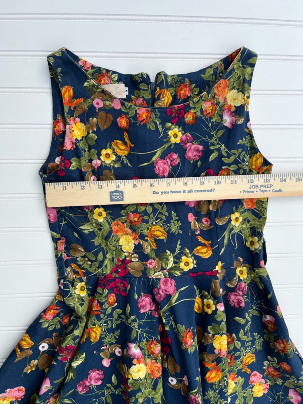 Johana Cano Floral Fit Flare Dress Colombian Boutique Sz 6 Spring Wedding Guest - Picture 4 of 6